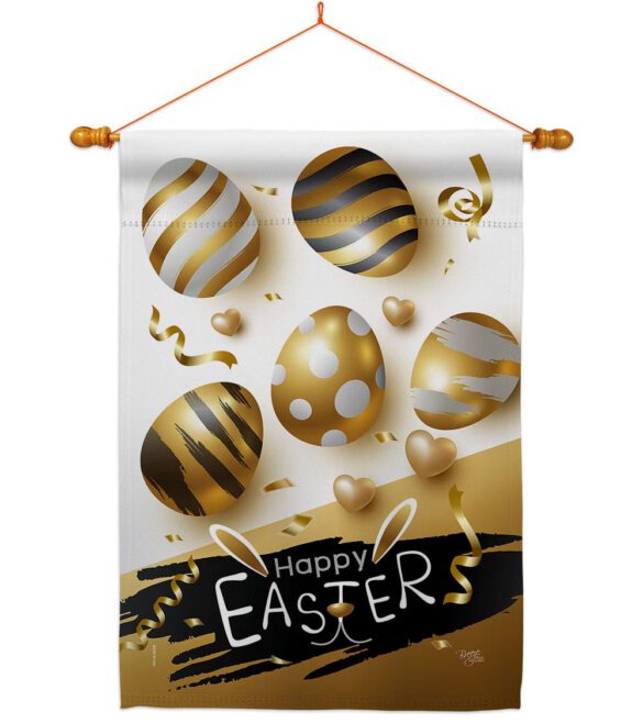 Golden Eggs Party - Easter Spring Vertical Impressions Decorative Flags HG103078 Made In USA - Image 10