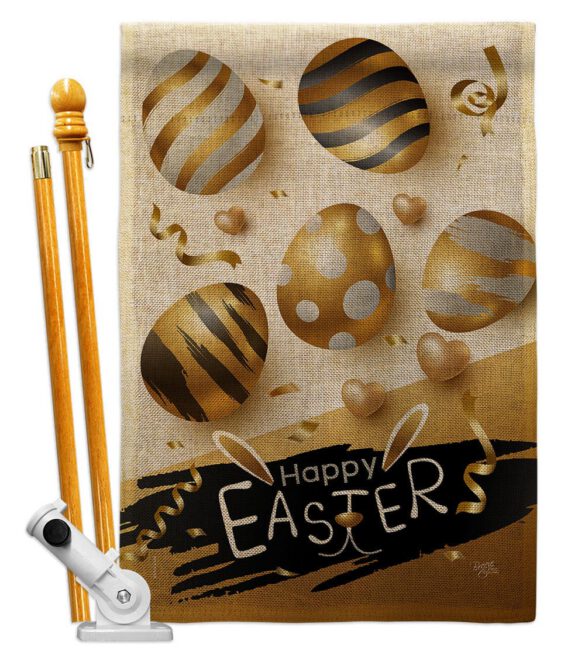 Golden Eggs Party - Easter Spring Vertical Impressions Decorative Flags HG103078 Made In USA - Image 15
