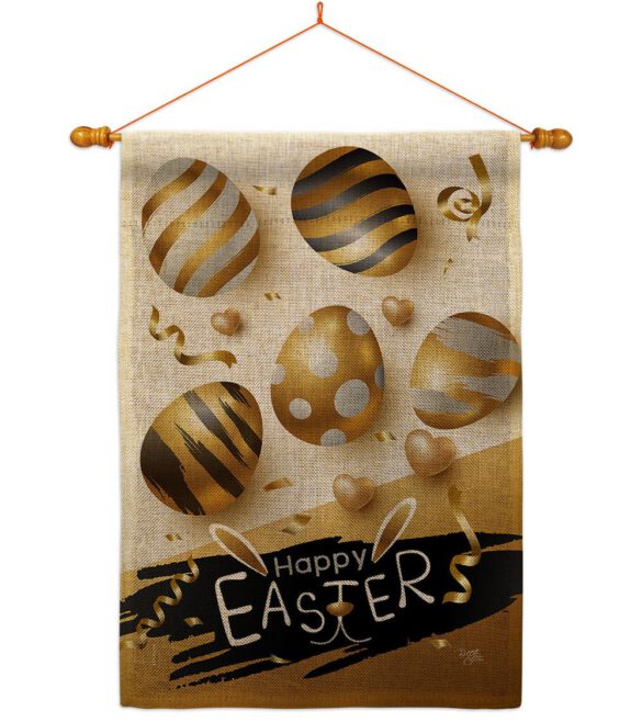 Golden Eggs Party - Easter Spring Vertical Impressions Decorative Flags HG103078 Made In USA - Image 20