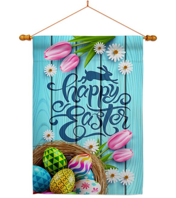 Daisy Egg Basket - Easter Spring Vertical Impressions Decorative Flags HG103080 Made In USA - Image 10