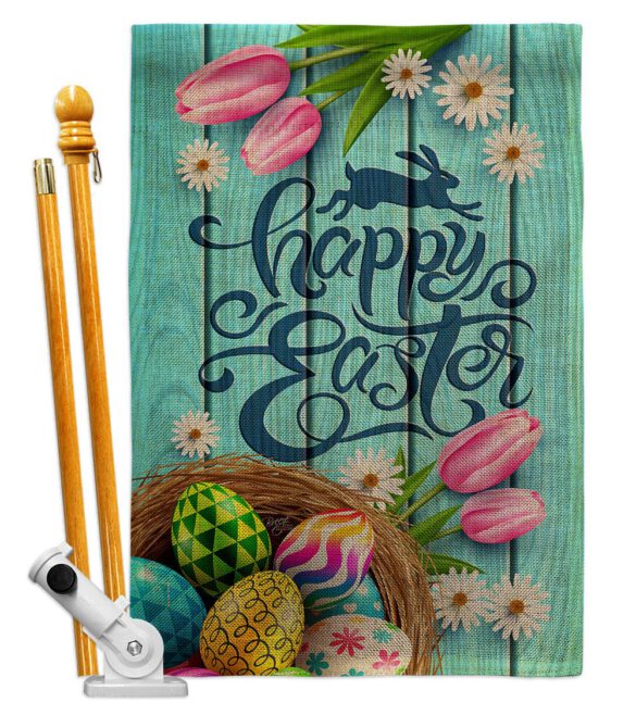 Daisy Egg Basket - Easter Spring Vertical Impressions Decorative Flags HG103080 Made In USA - Image 15