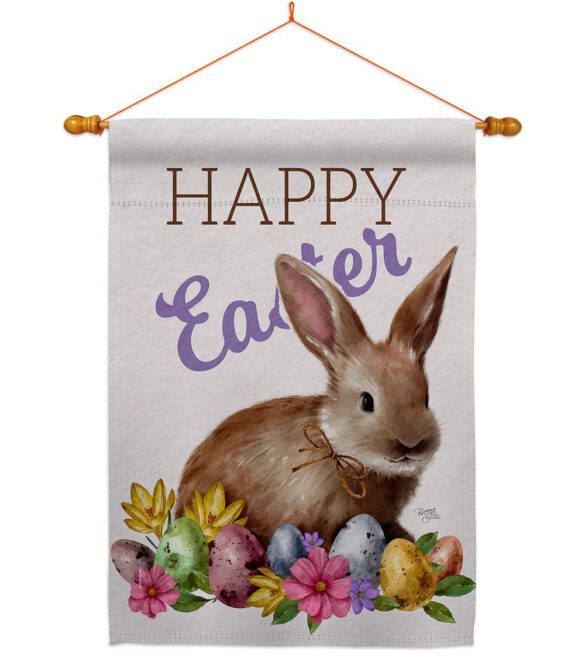 Bunny Eggs - Easter Spring Vertical Impressions Decorative Flags HG103083 Made In USA - Image 10