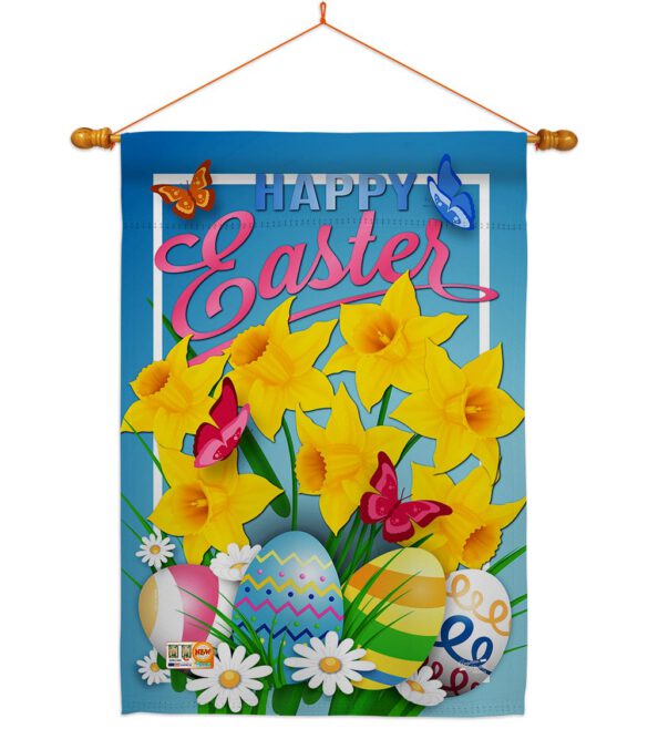Daffodils Easter - Easter Spring Vertical Impressions Decorative Flags HG137154 Made In USA - Image 14