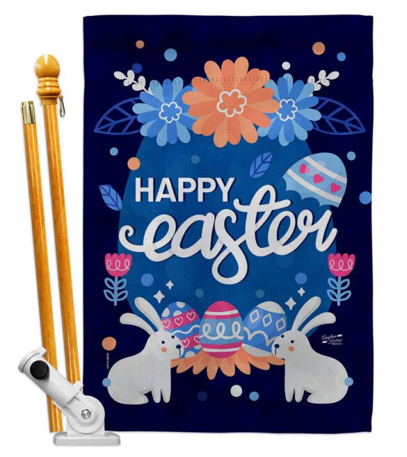 Happy Easter Bunny - Easter Spring Vertical Impressions Decorative Flags HG137365 Made In USA - Image 5
