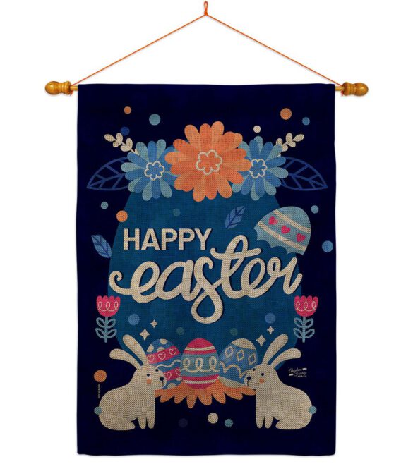 Happy Easter Bunny - Easter Spring Vertical Impressions Decorative Flags HG137365 Made In USA - Image 20