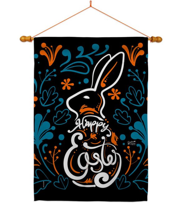 Colorful Bunny - Easter Spring Vertical Impressions Decorative Flags HG137389 Made In USA - Image 10