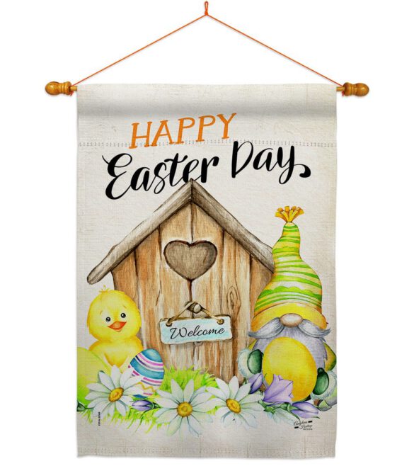Easter Gnome - Easter Spring Vertical Impressions Decorative Flags HG137391 Made In USA - Image 10