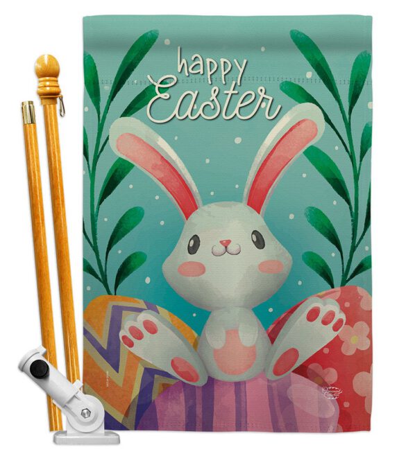 Colorful Easter Eggs - Easter Spring Vertical Impressions Decorative Flags HG192350 Made In USA - Image 5