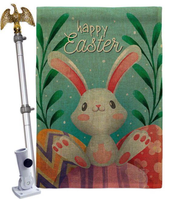 Colorful Easter Eggs - Easter Spring Vertical Impressions Decorative Flags HG192350 Made In USA - Image 19