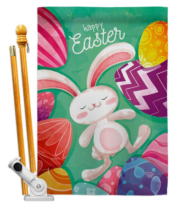 Easter Eggs - Easter Spring Vertical Impressions Decorative Flags HG192352 Made In USA - Image 5