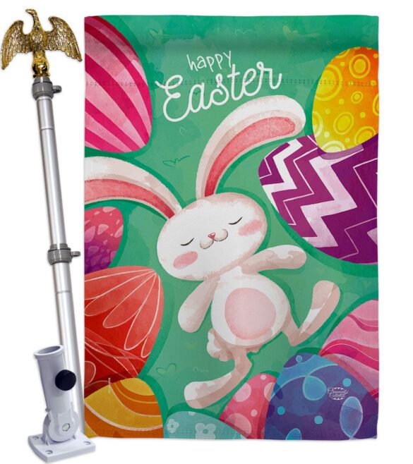 Easter Eggs - Easter Spring Vertical Impressions Decorative Flags HG192352 Made In USA - Image 9