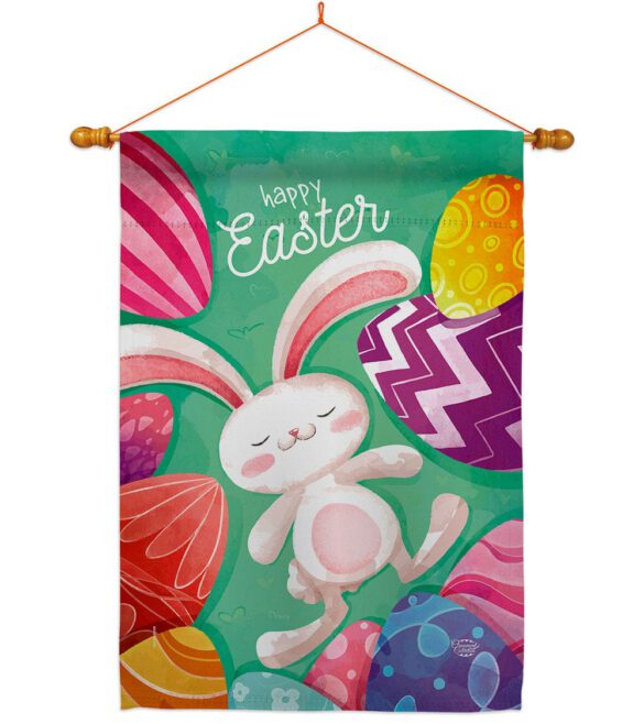 Easter Eggs - Easter Spring Vertical Impressions Decorative Flags HG192352 Made In USA - Image 10