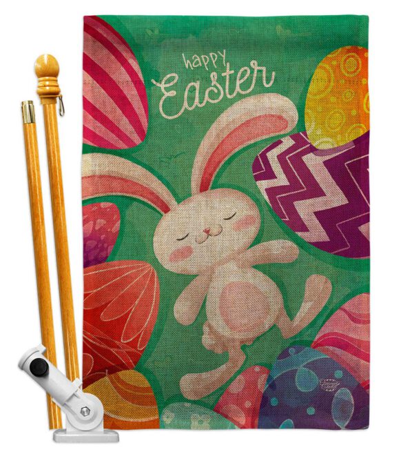 Easter Eggs - Easter Spring Vertical Impressions Decorative Flags HG192352 Made In USA - Image 15