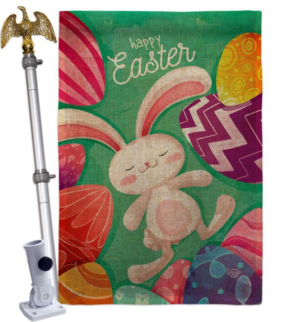 Easter Eggs - Easter Spring Vertical Impressions Decorative Flags HG192352 Made In USA - Image 19