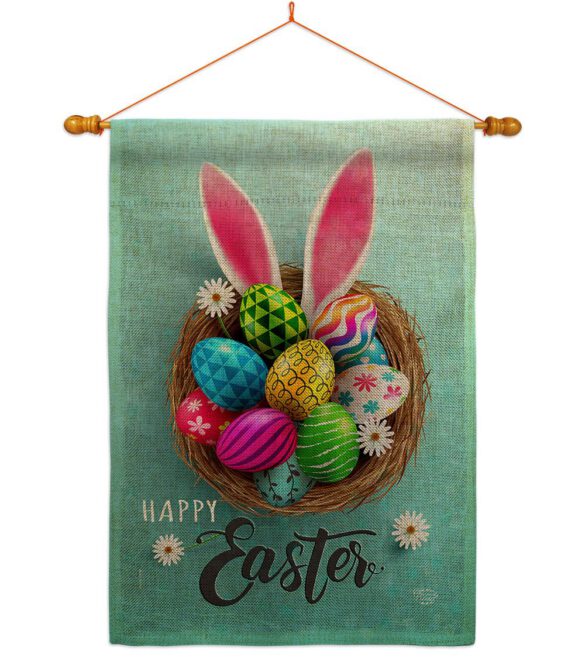 Bunny Easter Eggs - Easter Spring Vertical Impressions Decorative Flags HG192373 Made In USA - Image 20