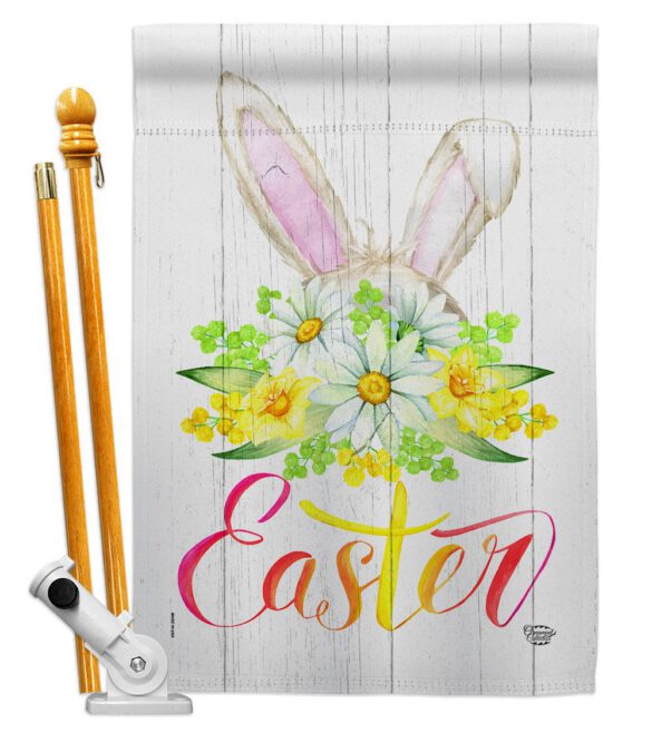 Floral Easter - Easter Spring Vertical Impressions Decorative Flags HG192406 Made In USA - Image 5