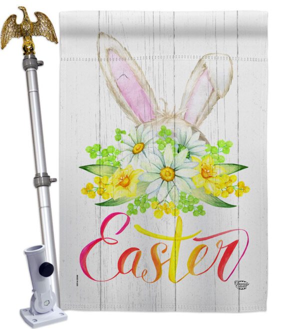 Floral Easter - Easter Spring Vertical Impressions Decorative Flags HG192406 Made In USA - Image 9