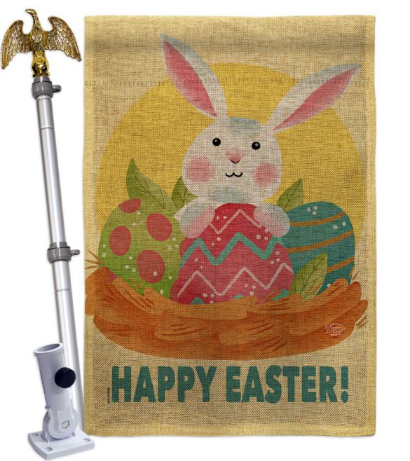 Easter Bunny Fun - Easter Spring Vertical Impressions Decorative Flags HG192421 Made In USA - Image 19