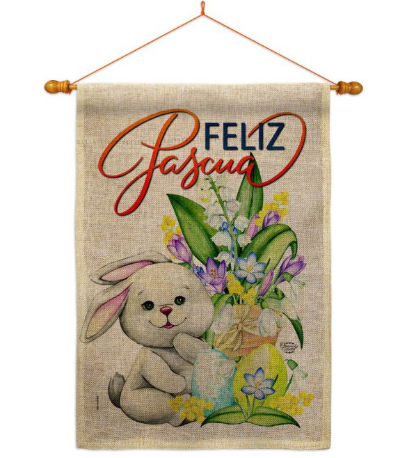 Easter Rabbit - Easter Spring Vertical Impressions Decorative Flags HG192456 Made In USA - Image 20