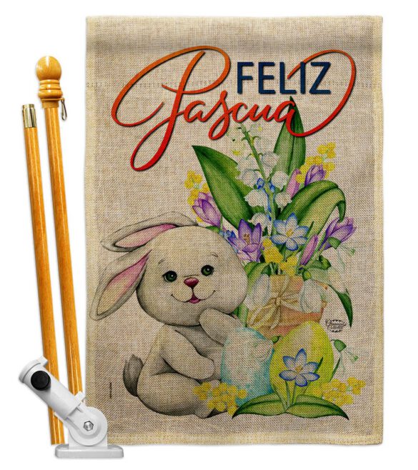 Easter Rabbit - Easter Spring Vertical Impressions Decorative Flags HG192456 Made In USA - Image 15