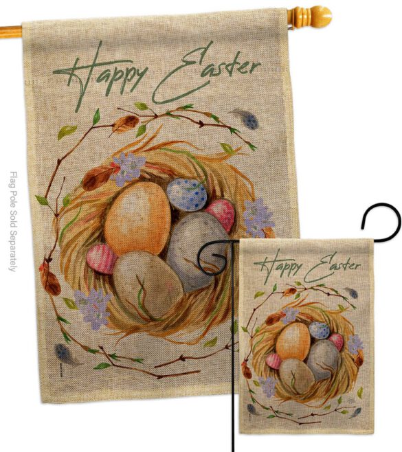 Easter Nest - Easter Spring Vertical Impressions Decorative Flags HG103074 Made In USA - Image 13