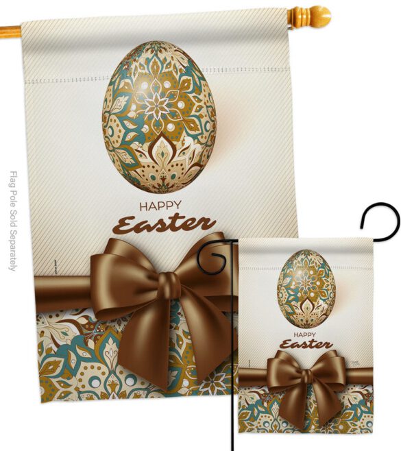 Easter Faberge Egg - Easter Spring Vertical Impressions Decorative Flags HG103085 Made In USA - Image 3