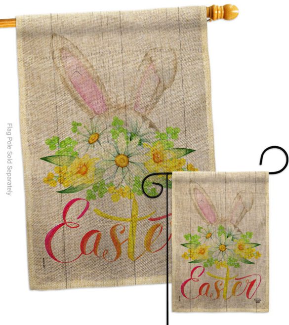 Floral Easter - Easter Spring Vertical Impressions Decorative Flags HG192406 Made In USA - Image 13