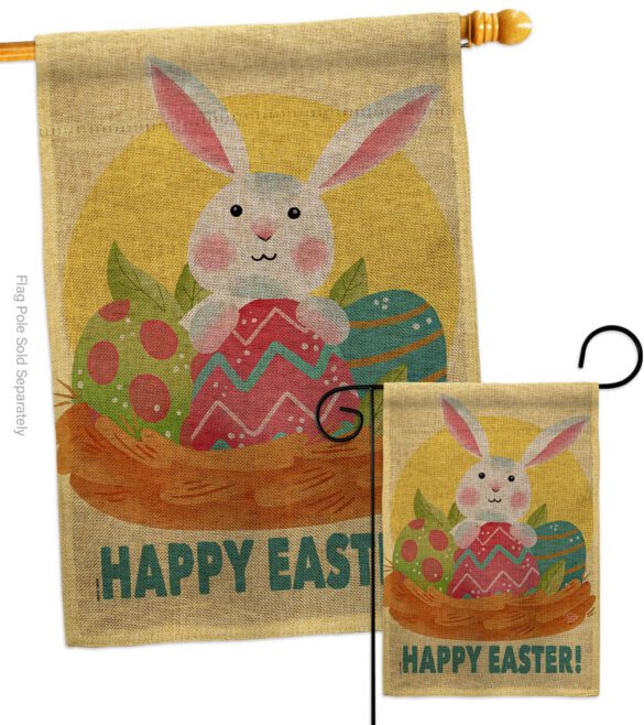 Easter Bunny Fun - Easter Spring Vertical Impressions Decorative Flags HG192421 Made In USA - Image 13