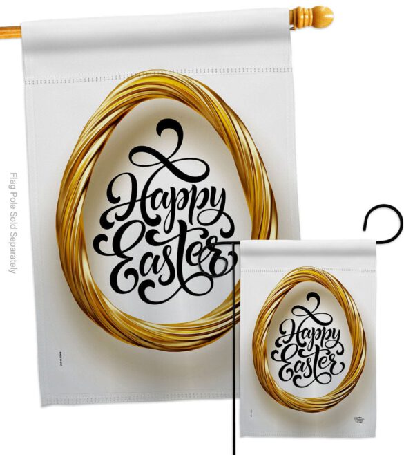 Golfen Easter Egg - Easter Spring Vertical Impressions Decorative Flags HG192498 Made In USA - Image 3
