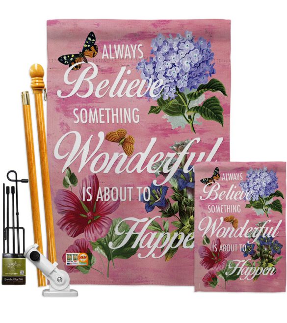 Always Believe - Expression Inspirational Vertical Impressions Decorative Flags HG115109 Made In USA - Image 7