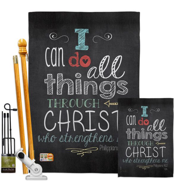 All Things Through Christ - Impressions Decorative Garden Flag G165119-BO - Image 7
