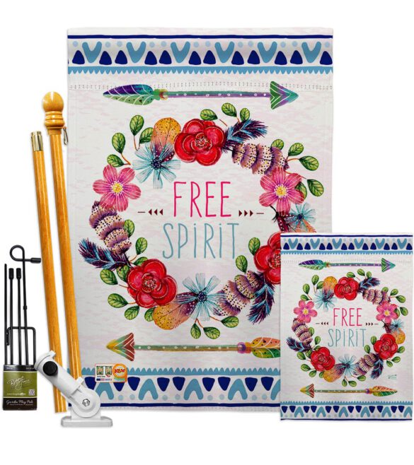 Free Spirit - Expression Inspirational Vertical Impressions Decorative Flags HG137006 Made In USA - Image 6