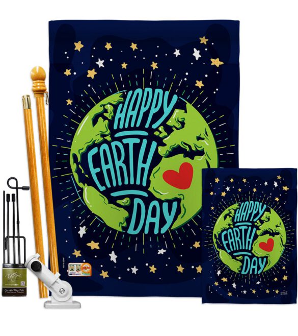 Happy Earth Day - Expression Inspirational Vertical Impressions Decorative Flags HG137176 Made In USA - Image 6