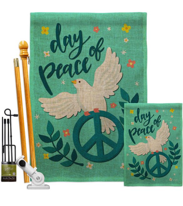 Day of Peace - Expression Inspirational Vertical Impressions Decorative Flags HG137349 Made In USA - Image 16