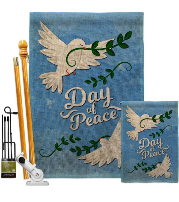 Day of Peace - Expression Inspirational Vertical Impressions Decorative Flags HG137400 Made In USA - Image 16