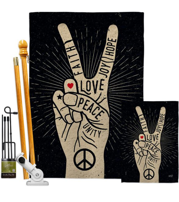 Faith Love Joy - Expression Inspirational Vertical Impressions Decorative Flags HG137415 Made In USA - Image 6
