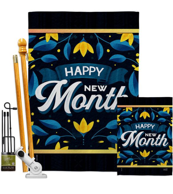 Happy New Month - Expression Inspirational Vertical Impressions Decorative Flags HG137461 Made In USA - Image 6