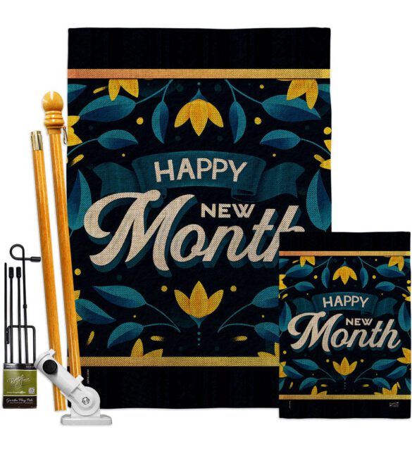 Happy New Month - Expression Inspirational Vertical Impressions Decorative Flags HG137461 Made In USA - Image 16