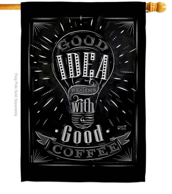 Good Idea - Expression Inspirational Vertical Impressions Decorative Flags HG137271 Made In USA - Image 2