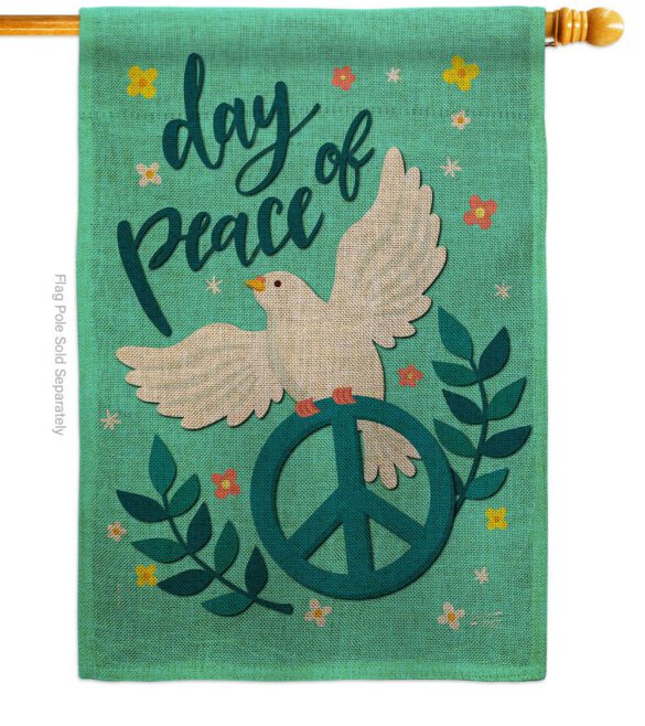 Day of Peace - Expression Inspirational Vertical Impressions Decorative Flags HG137349 Made In USA - Image 12