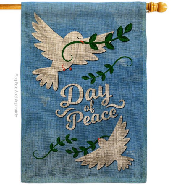 Day of Peace - Expression Inspirational Vertical Impressions Decorative Flags HG137400 Made In USA - Image 12