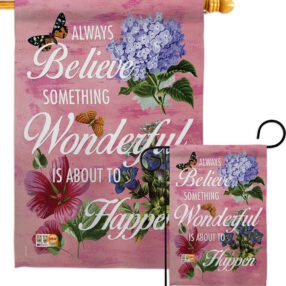 Always Believe - Expression Inspirational Vertical Impressions Decorative Flags HG115109 Made In USA