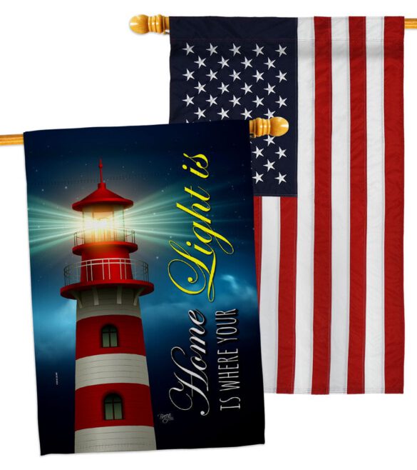 Home Light - Historic Americana Vertical Impressions Decorative Flags HG120253 Made In USA - Image 15