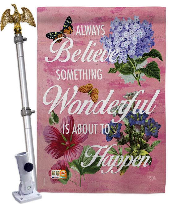 Always Believe - Expression Inspirational Vertical Impressions Decorative Flags HG115109 Made In USA - Image 14