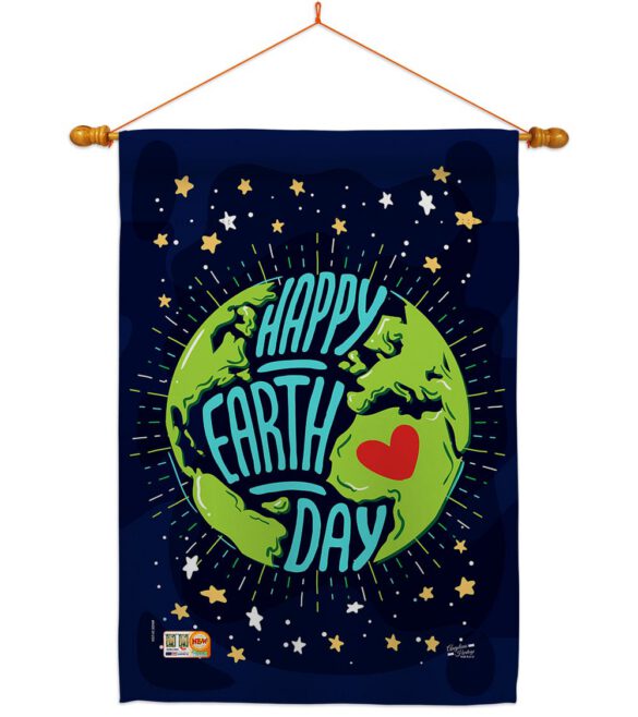 Happy Earth Day - Expression Inspirational Vertical Impressions Decorative Flags HG137176 Made In USA - Image 10