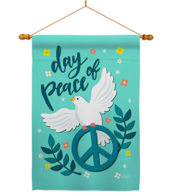 Day of Peace - Expression Inspirational Vertical Impressions Decorative Flags HG137349 Made In USA - Image 10