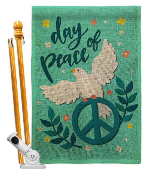 Day of Peace - Expression Inspirational Vertical Impressions Decorative Flags HG137349 Made In USA - Image 15