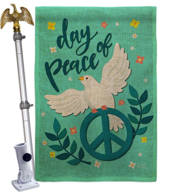 Day of Peace - Expression Inspirational Vertical Impressions Decorative Flags HG137349 Made In USA - Image 19