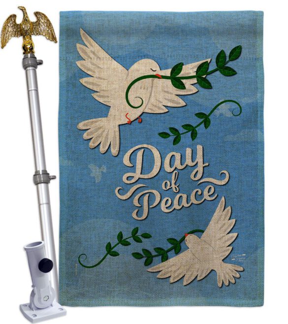 Day of Peace - Expression Inspirational Vertical Impressions Decorative Flags HG137400 Made In USA - Image 19