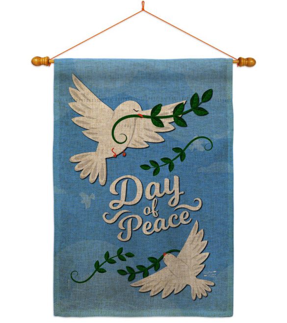Day of Peace - Expression Inspirational Vertical Impressions Decorative Flags HG137400 Made In USA - Image 20